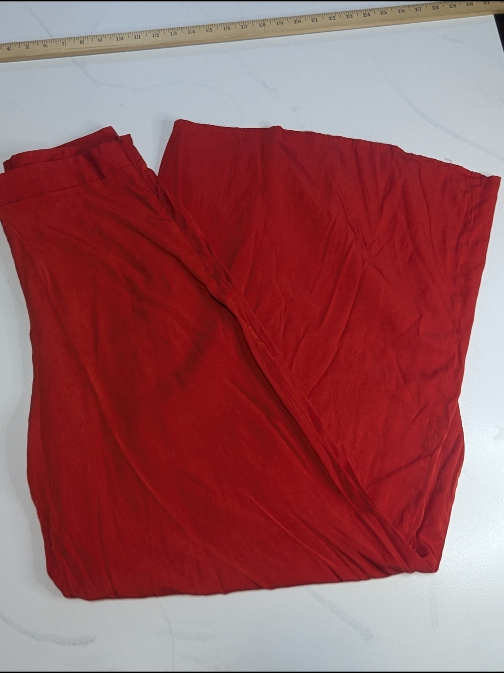 Red Wide Leg Pants